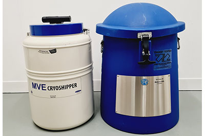 MVE CryoShipper 8.5升容器，帶ShipsLog 3溫度，帶數(shù)據(jù)記錄器